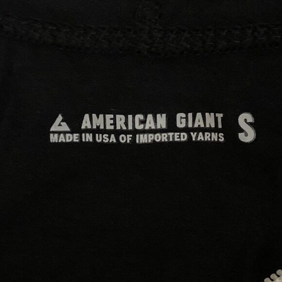 American Giant Lightweight Hoodie Womens S Black Full Zip Sweatshirt Raglan NWT - Picture 3 of 10